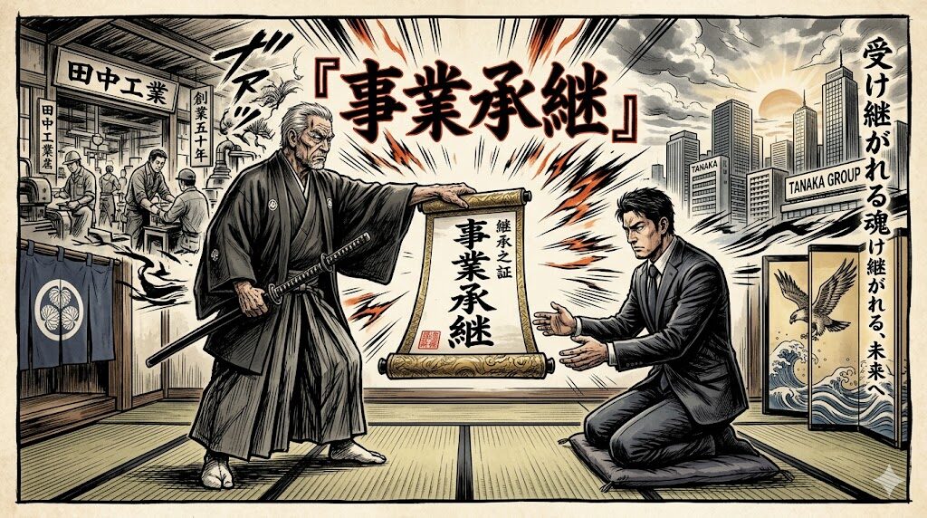 事業承継のイラスト
